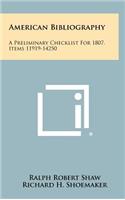 American Bibliography