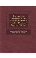 Journal des campagnes au Canada de 1755 à 1760