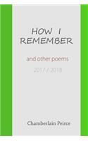 Day is Almost Done and Other Poems 2017 / 2018