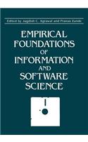 Impirical Foundations of Information and Software Science