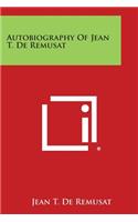 Autobiography of Jean T. de Remusat