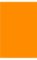 Journal Dark Orange Color Simple Plain Orange