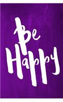 Chalkboard Journal - Be Series - Be Happy (Purple)