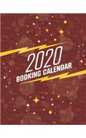 2020 Booking Calendar: A gig planner appointment book for musicians with cool red guitar-themed cover