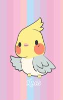 Lucie: Oiseau Mignon: Personalisé Carnet De Notes Cadeau Ligné Pour Les Filles Et Étudiantes