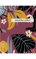 Unlined Plain Notebook
