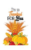 I'm so Thankful for you: Thanksgiving Holiday Coloring Pages, Fall Coloring Pages, Stress Relieving Autumn Coloring Pages, Holiday Gift For Girls And Boys Of All Ages, Thank