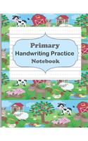 Primary Handwriting Practice Notebook: Handwriting Notebook With Dotted Lines, Dotted Mid-Line Notebook, Handwriting Printing Book, Blank Writing Book for Kindergarten, Preschool to K3 St(15 Writing Exercise)