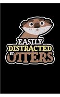 Easily Distracted By Otters: College Ruled Lined Writing Notebook Journal, 6x9, 120 Pages