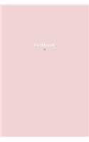 Notebook: Classic Lined Notebook Journal 120 Pages Almond Pink