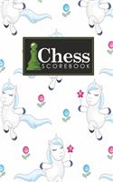 Chess Scorebook: Chess Notation Book, Chess Records Book, Chess Score Sheets, Chess Match Log Book, Record Your Games, Log Wins Moves, Tactics & Strategy, Cute Unico(72 Chess Scorebook)