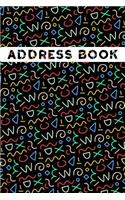 Colorful Doodles Address Book: Alphabetical. Addresses, Numbers, Emails, Birthdays. Over 400 Slots for Important Contacts. 110 Pages, 6x9 Inches (15.24 X 22.86 CM)