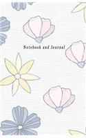 Notebook and Journal: Flower Cover, College Rule Line Paper Notebook and Journal Book for Student Women Girl 150 Page (5.5 X 8.5 Inch)