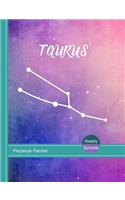 Taurus: Perpetual Planner Weekly Spreads(1 Zodiac Signs Collection)