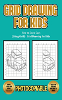 How to Draw Cars (Using Grid) - Grid Drawing for Kids