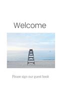 Guest Book with lined pages (Hardcover): Guest book, air bnb book, visitors book, holiday home, comments book, holiday cottage, rental, vacation guest book, Guest Comments book, vacation ho