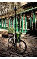 Vintage Bike and Cobblestone Streets Journal: 150 Page Lined Notebook/Diary