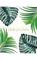 Bullet Grid Journal: Tropical Ferns, 150 Dot Grid Pages, 8"x10"(Professionaly Designed Bullet Dot Grid Journal, Notebook and Diary for Sketching, Notes, Planning, I)