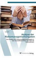 Analyse der Risikomanagementangaben