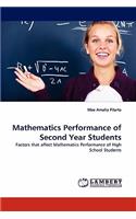 Mathematics Performance of Second Year Students