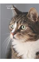Cuaderno especial conmovedor para gatos
