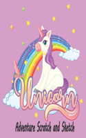 Unicorn Adventure Scratch and Sketch: A Fantasy Coloring Book With Magical Unicorns - Unicorn Coloring Pages With Featuring Beautiful Unicorn, Featuring Various Unicorn Designs Filled Wi