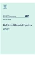 Half-Linear Differential Equations: (202 North-Holland Mathematics Studies)