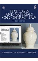 Text, Cases and Materials on Contract Law