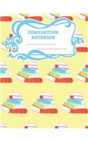 Composition Notebook: A 8.5x11 Inch Matte Softcover Paperback Notebook Journal With 120 Blank Lined Pages - Cursive Paper-Back to School Book Stack