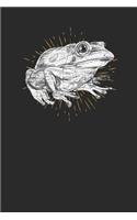 Frog Drawing: Frogs Notebook, Graph Paper (6 x 9 - 120 pages) Animal Themed Notebook for Daily Journal, Diary, and Gift