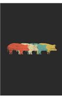 Pig Retro: Pigs Notebook, Graph Paper (6 x 9 - 120 pages) Animal Themed Notebook for daily Journal, Diary, and Gift