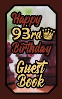 Happy 93rd Birthday Guest Book