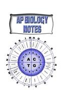 AP Biology Notes: Biology Lessons Notebook, Biology Study Guide, 8x10 Journal, 120 Blank College Ruled Pages, Ideal Biology Student Gift