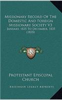 Missionary Record Of The Domestic And Foreign Missionary Society V3