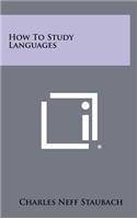 How to Study Languages