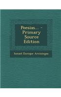 Poesias... - Primary Source Edition