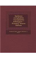 Epidemic Encephalitis