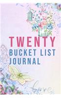 Twenty Bucket List Journal