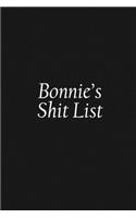 Bonnie's Shit List
