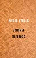 Music lyrics journal Lined Paper And Staff, Manuscript Paper For Notes, Lyrics And Music. For Musicians, Music Lovers, Students, Songwriting 105 Pages 6x9