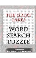 GREAT LAKES WORD SEARCH PUZZLE +300 WORDS Medium To Extremely Hard: AND MANY MORE OTHER TOPICS, With Solutions, 8x11' 80 Pages, All Ages: Kids 7-10, Solvable Word Search Puzzles, Seniors And Adults.