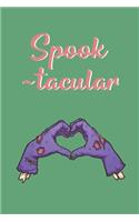 Spooktacular: Funny Plank Notebook Novelty Gift for Halloween or Horror Film, Movies, TV Themed Lovers Blank Lined Journal to Jot Down Ideas (6 x 9 Inches, 100 pa