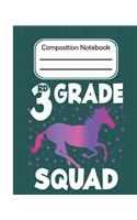 3rd grade Squad - Composition Note: College Composition Blank Lined Notebook For Teens Students/Home Work Notebook/College Subject Notebooks/lined Composition Notebook