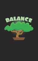 Balance: 6x9 Bonsai Trees - grid - squared paper - notebook - notes