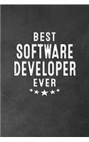 Best Software Developer Ever: Blank Lined Journal Notebook Appreciation Thank You Gift