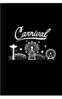 Carnival: 6x9 CARNIVAL - blank with numbers paper - notebook - notes