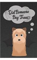 Yorkshire Terrier Lined Notebook: A Halloween Themed Notebook for Yorkie Lovers(11 Dog Halloween Notebooks and Journals)