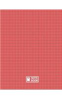 Notebook: Gingham Cover, Extra Large (8.5 x 11) inches, Lined White Paper