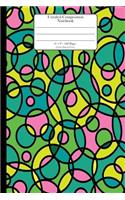 Unruled Composition Notebook. 6" x 9". 120 Pages. Circles Pattern Cover