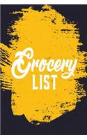 Grocery List: Blank Lined Journal Notebook (6 X 9) 120 Pages for Shopping List